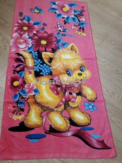 Полотенце пляжное "Розовая киска" 70*140