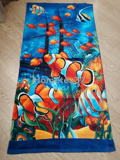 Полотенце пляжное "Рыбы" 70*140